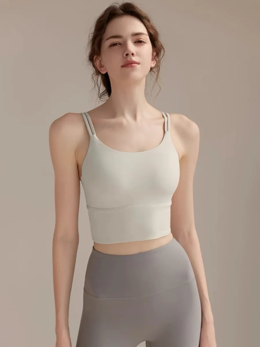 Sports Bra Racerback - Women's Yoga Vest Fitness Running and