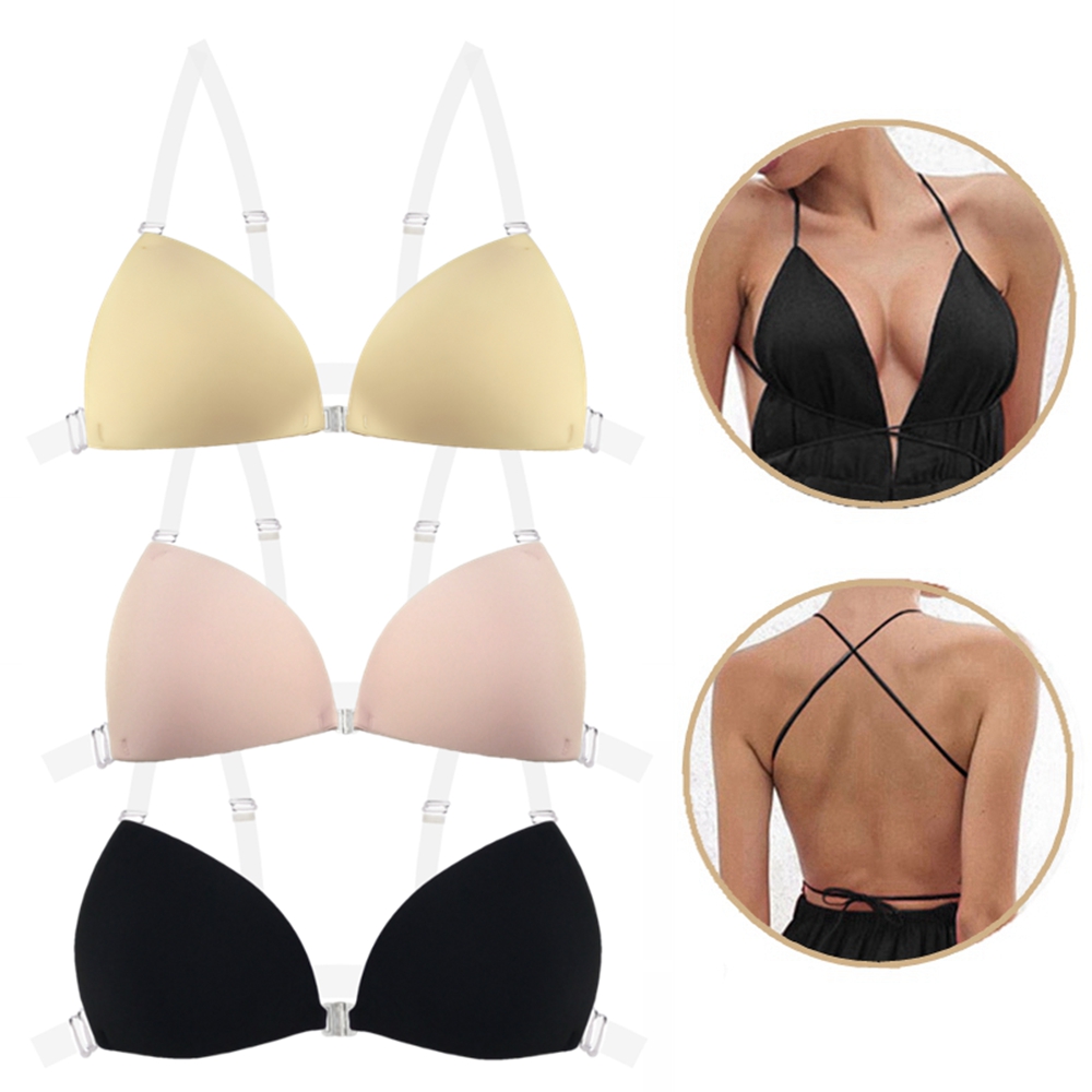 Push Up Bra Silicone - Sticky Bra for Women Backless Wedding