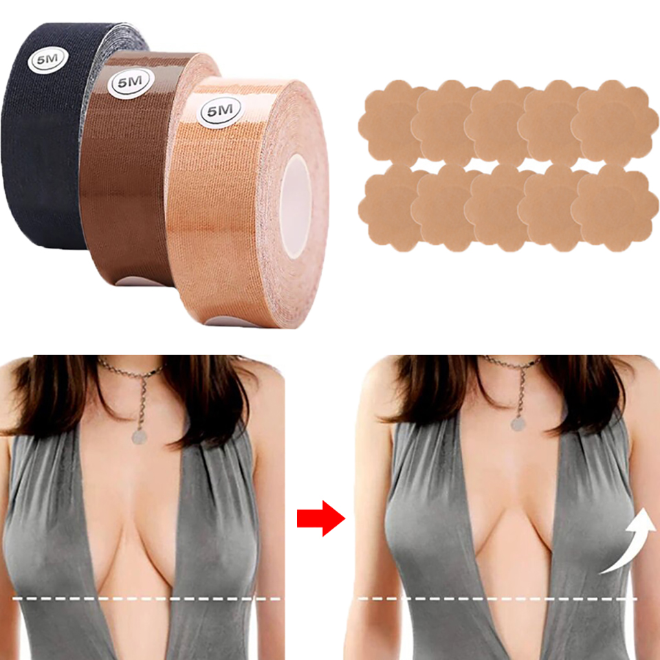 Invisible Breast Lift Tape Sil - Backless Bra Sticky recension och pris