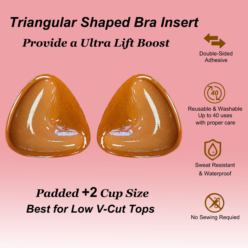 Kave 1/2 Pairs Double Sided St - Push Up Bra Silicone recension och pris