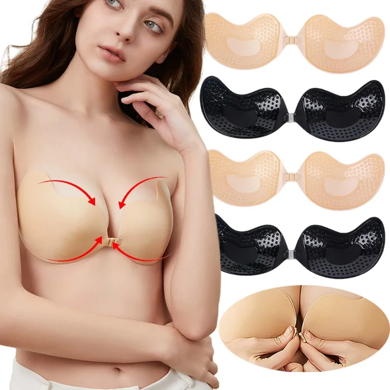 1/2Pc Invisible Push Up Bra Su - Push Up Bra Silicone recension och pris