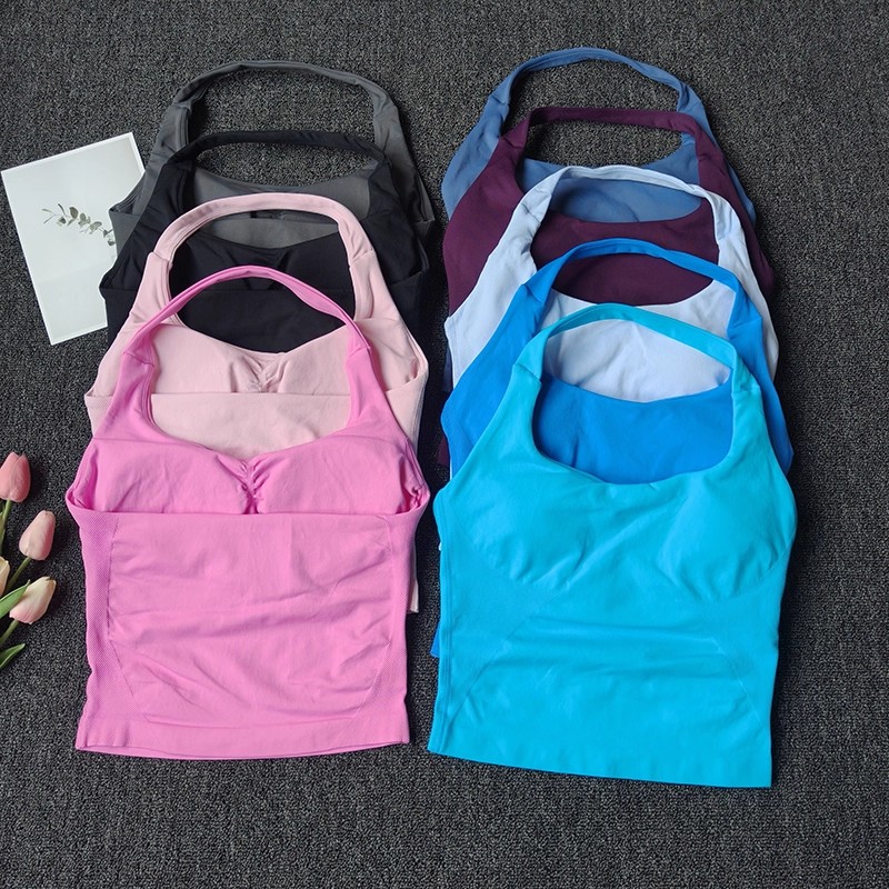 Women's Seamless Halter Top Sp - T Shirt Bra Seamless recension och pris