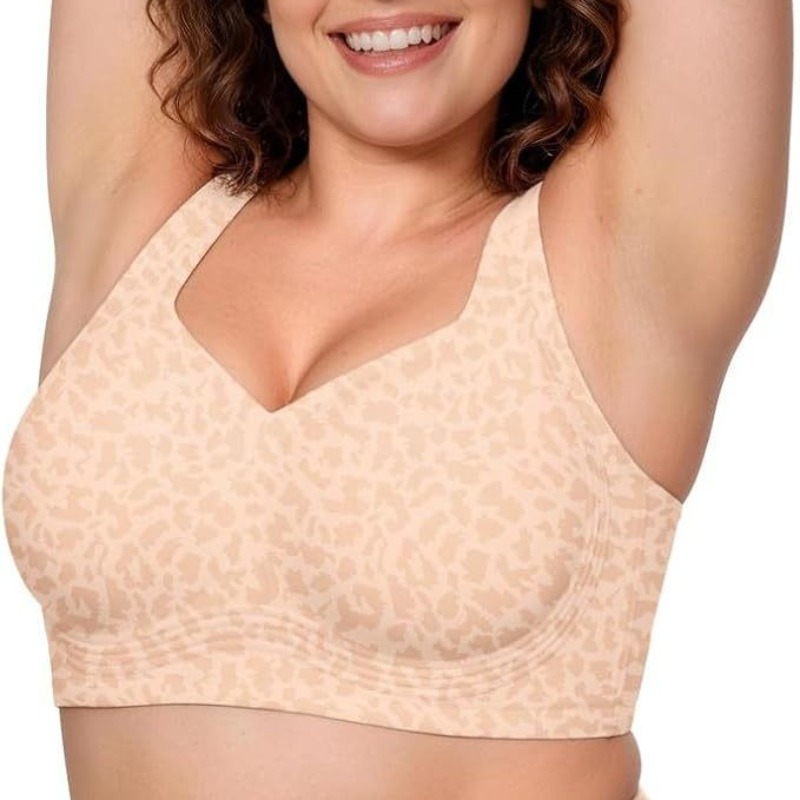 Leopard Jelly Bras No Underwir - Minimizer Bra Women recension och pris