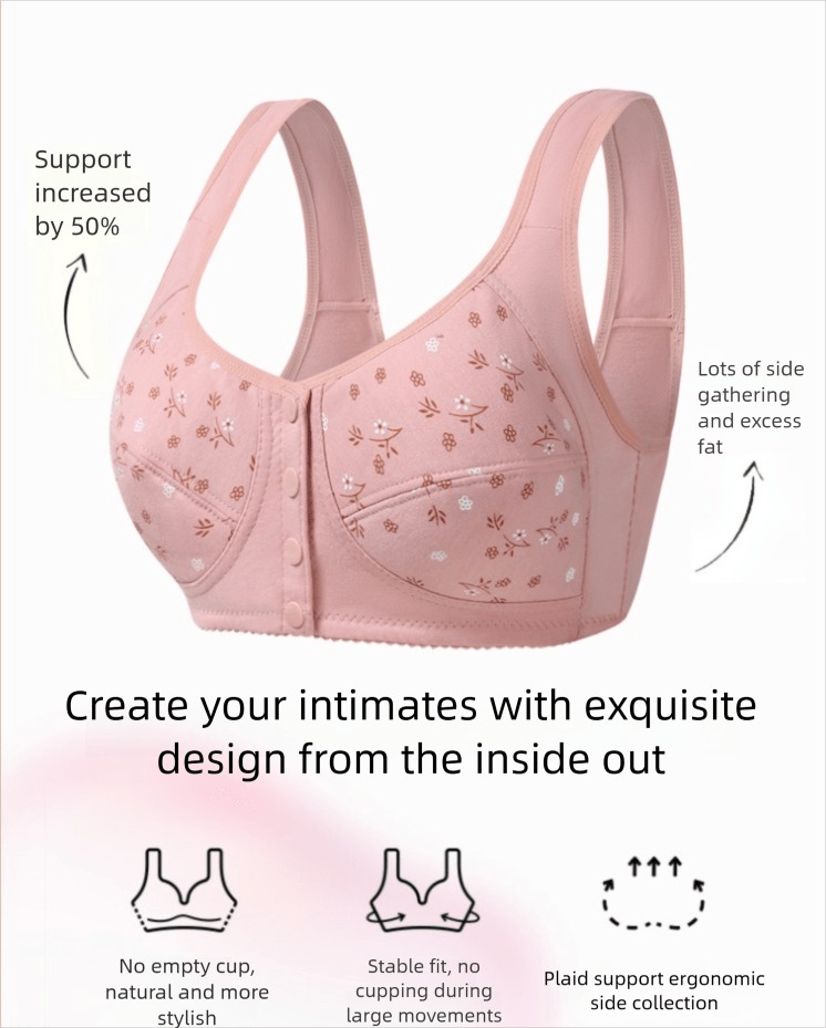 7pcs Elegant Lace Push Up Seam - Full Coverage Bra recension och pris