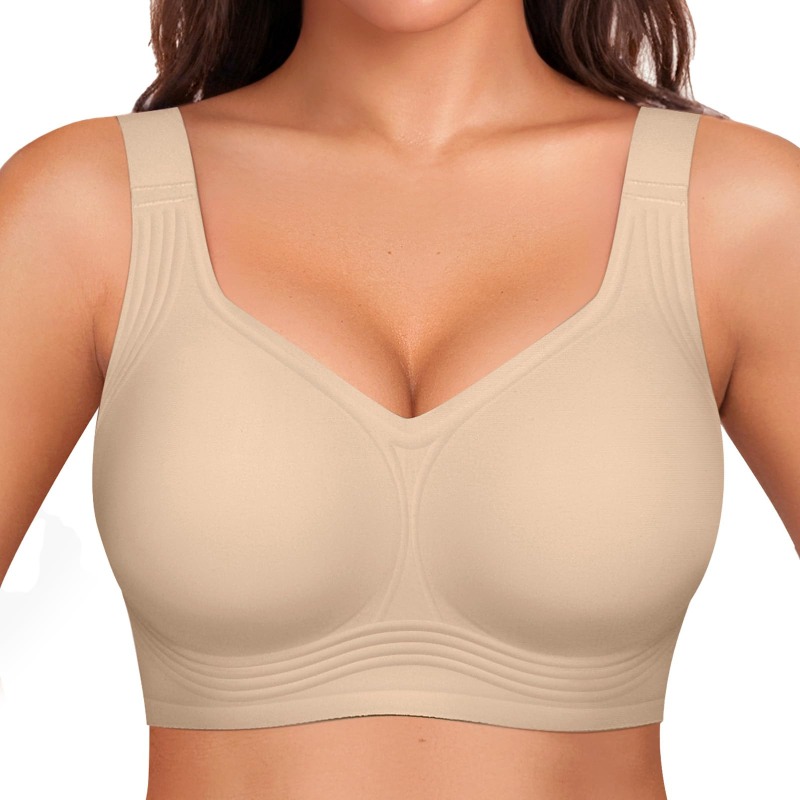 Plus Size Wireless Jelly Bra W - Minimizer Bra Women recension och pris