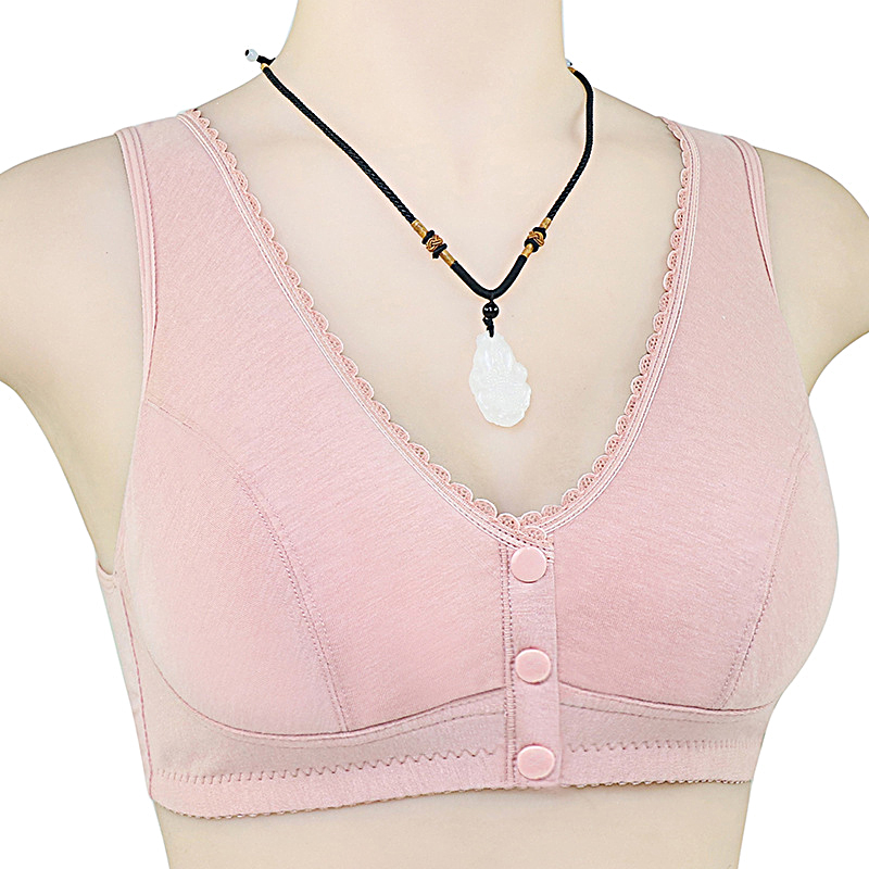 Comfortable Cotton Bra For Wom - Plunge Bra Push Up recension och pris