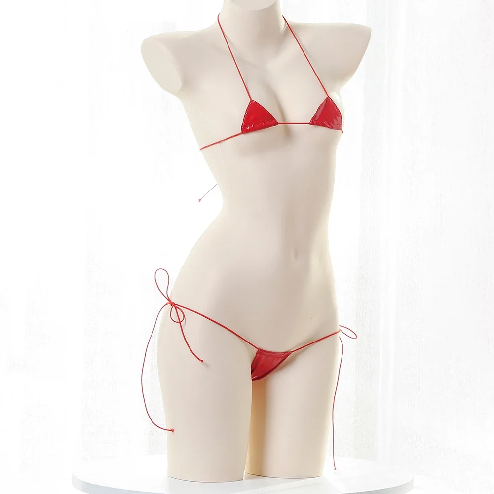 New Womens Sexy Lingerie Leath - Lace Bralette Set recension och pris